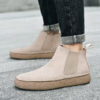 Matte Leather Mid-Top