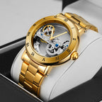 Golden Bridge Skeleton Watch