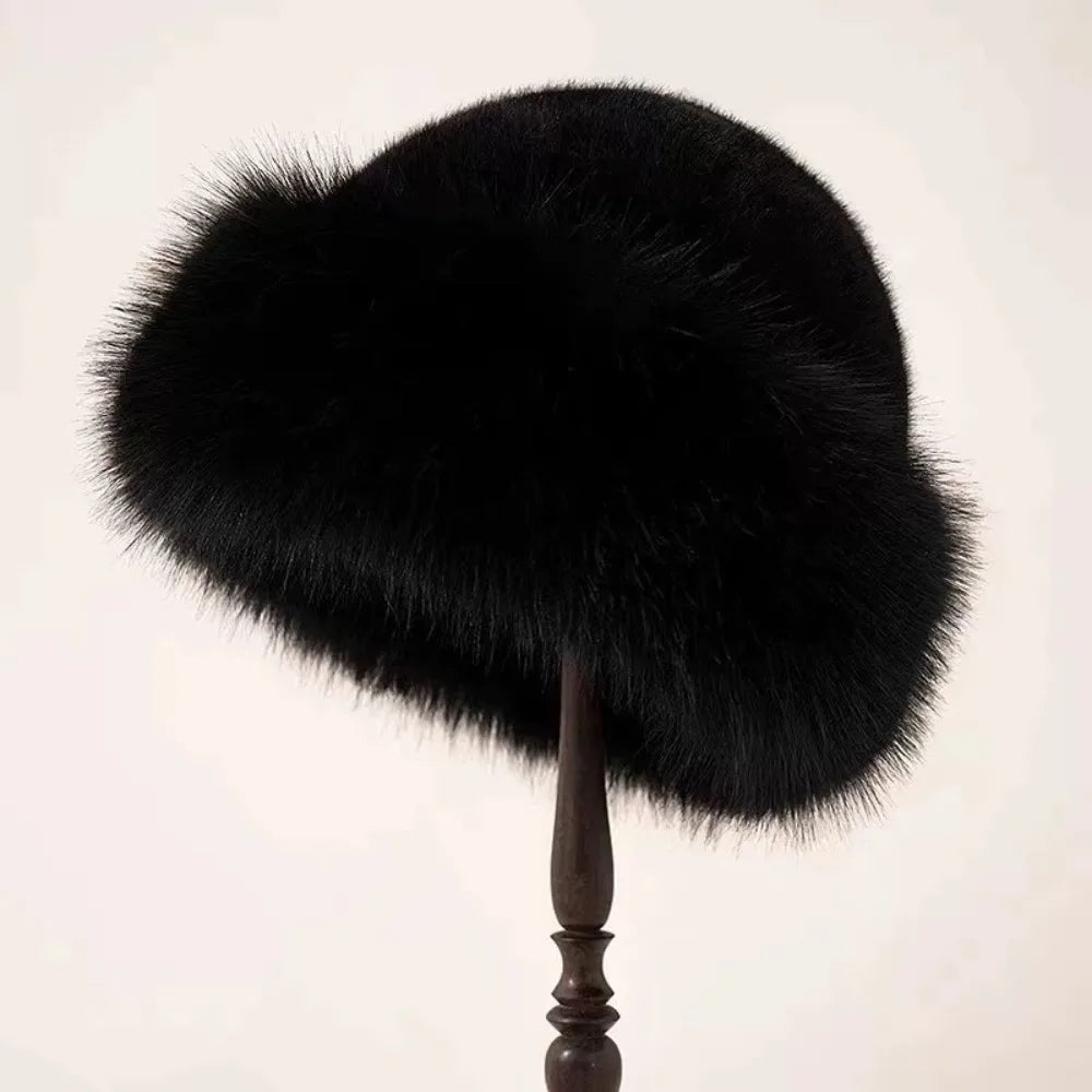 Women's Plush Faux Hat