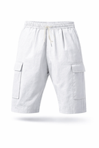 Linen Cargo Shorts