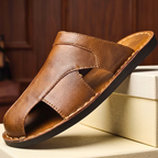 Premium Leather Open-Toe