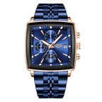 Square Stainless Steel Watch