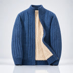 Thick Knit Zip-Up Sweater
