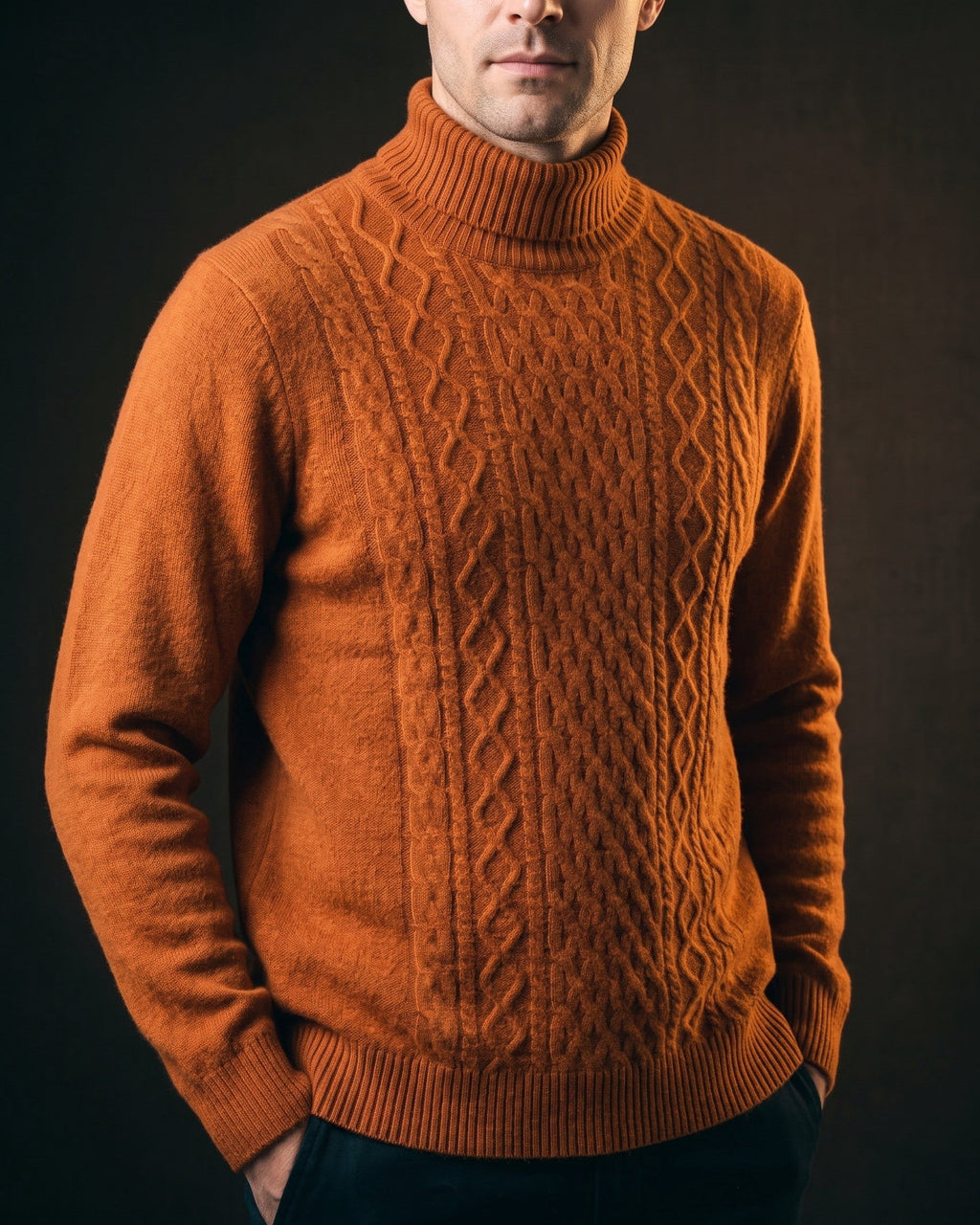 Wool Thick Turtleneck Pullover