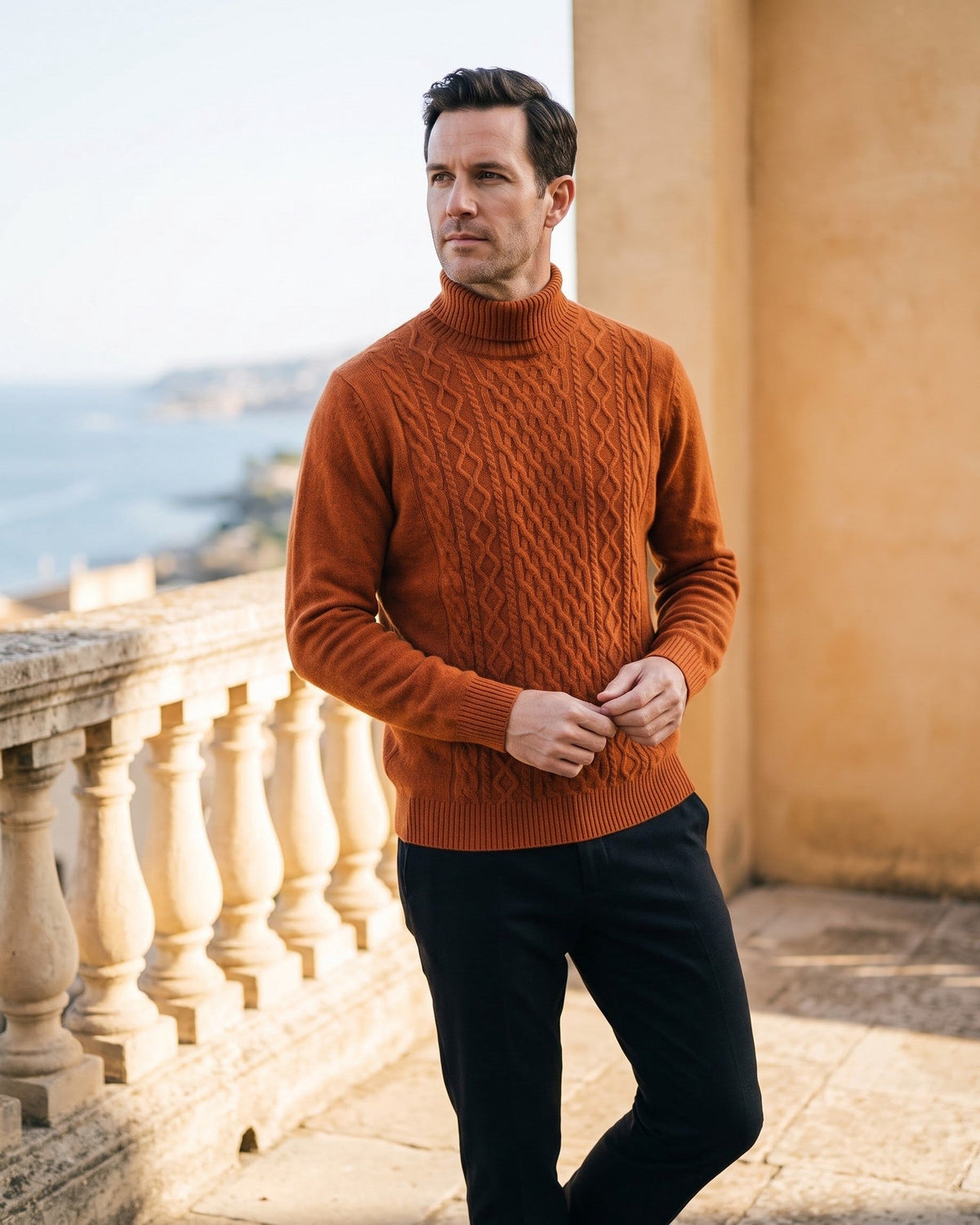 Wool Thick Turtleneck Pullover