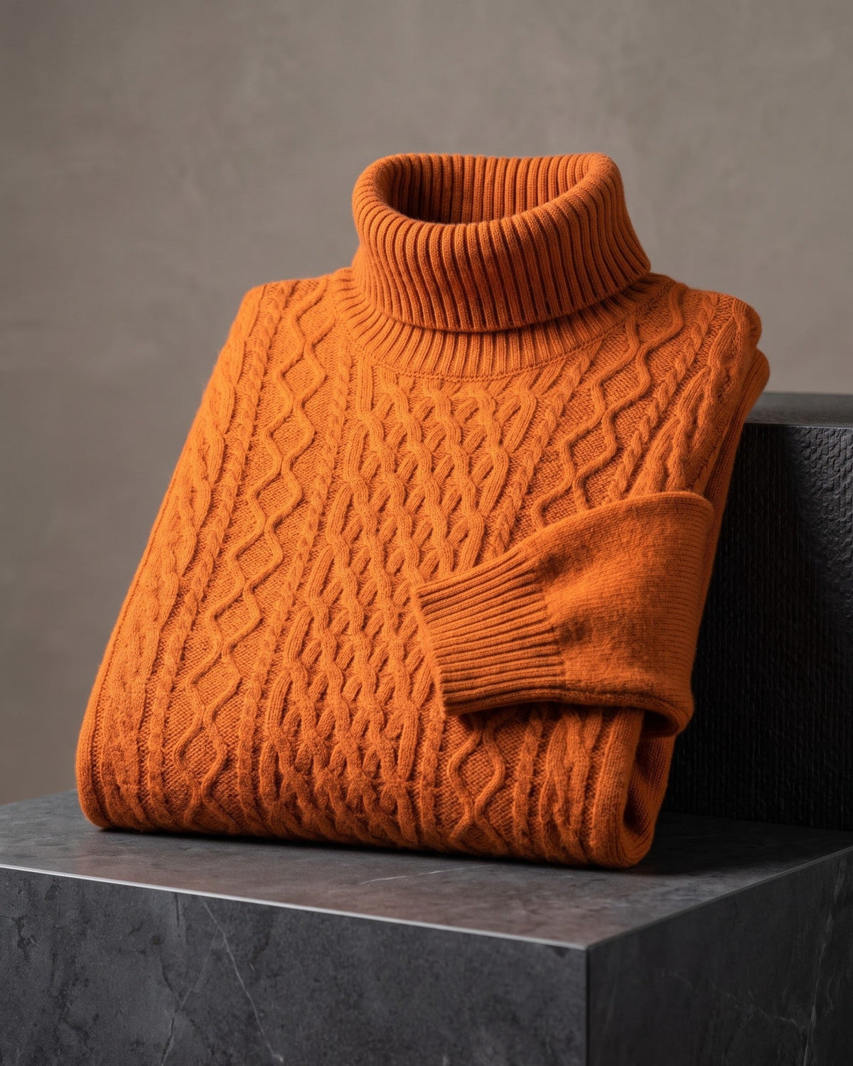 Wool Thick Turtleneck Pullover