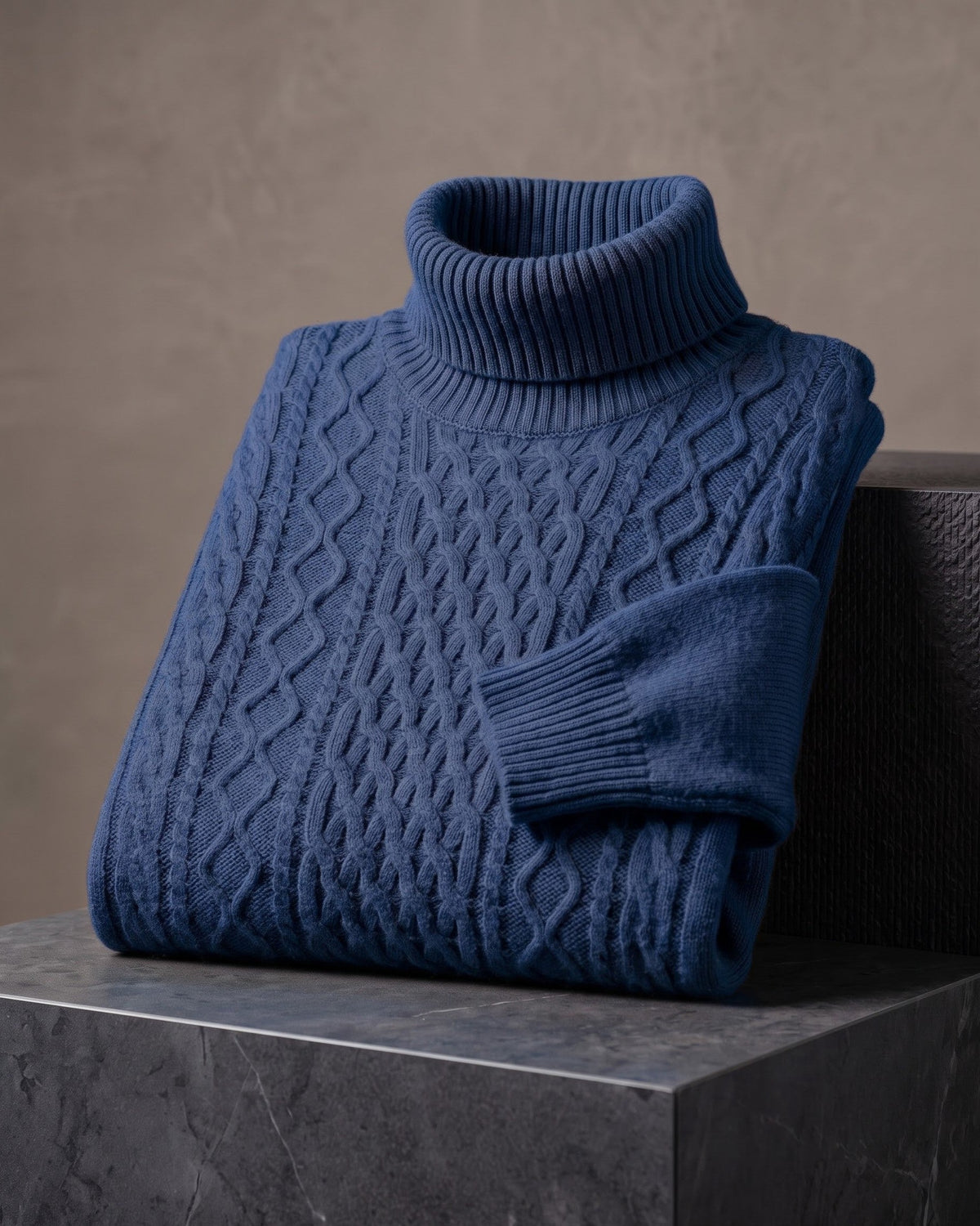 Wool Thick Turtleneck Pullover