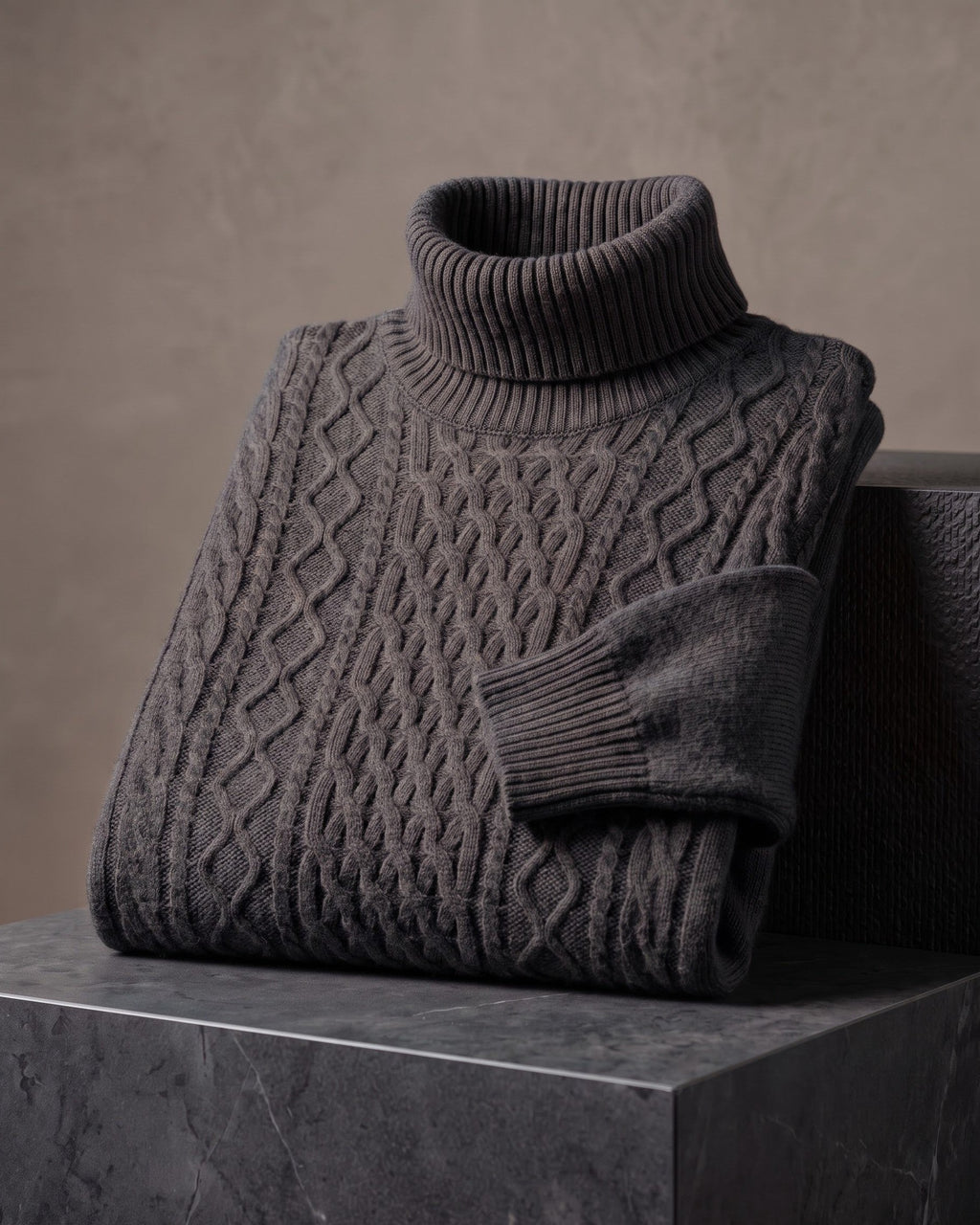 Wool Thick Turtleneck Pullover