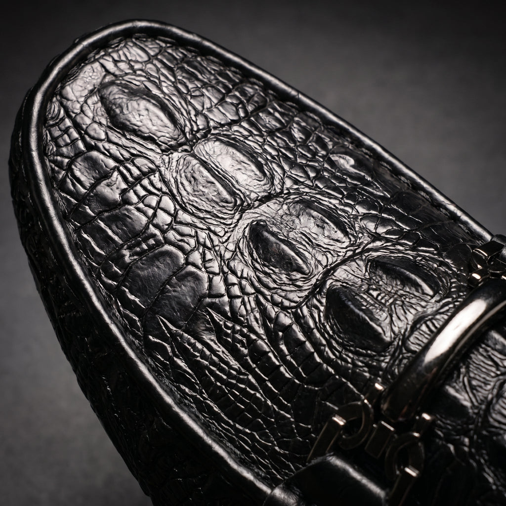 Men's Crocodile Slip-On Loafers