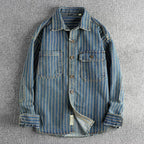 Retro Denim Cargo Shirt
