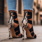 Cross Strap High Heels