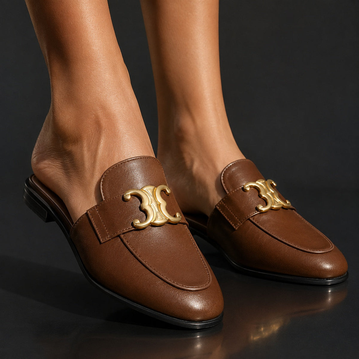 British Style Pull-On Slippers
