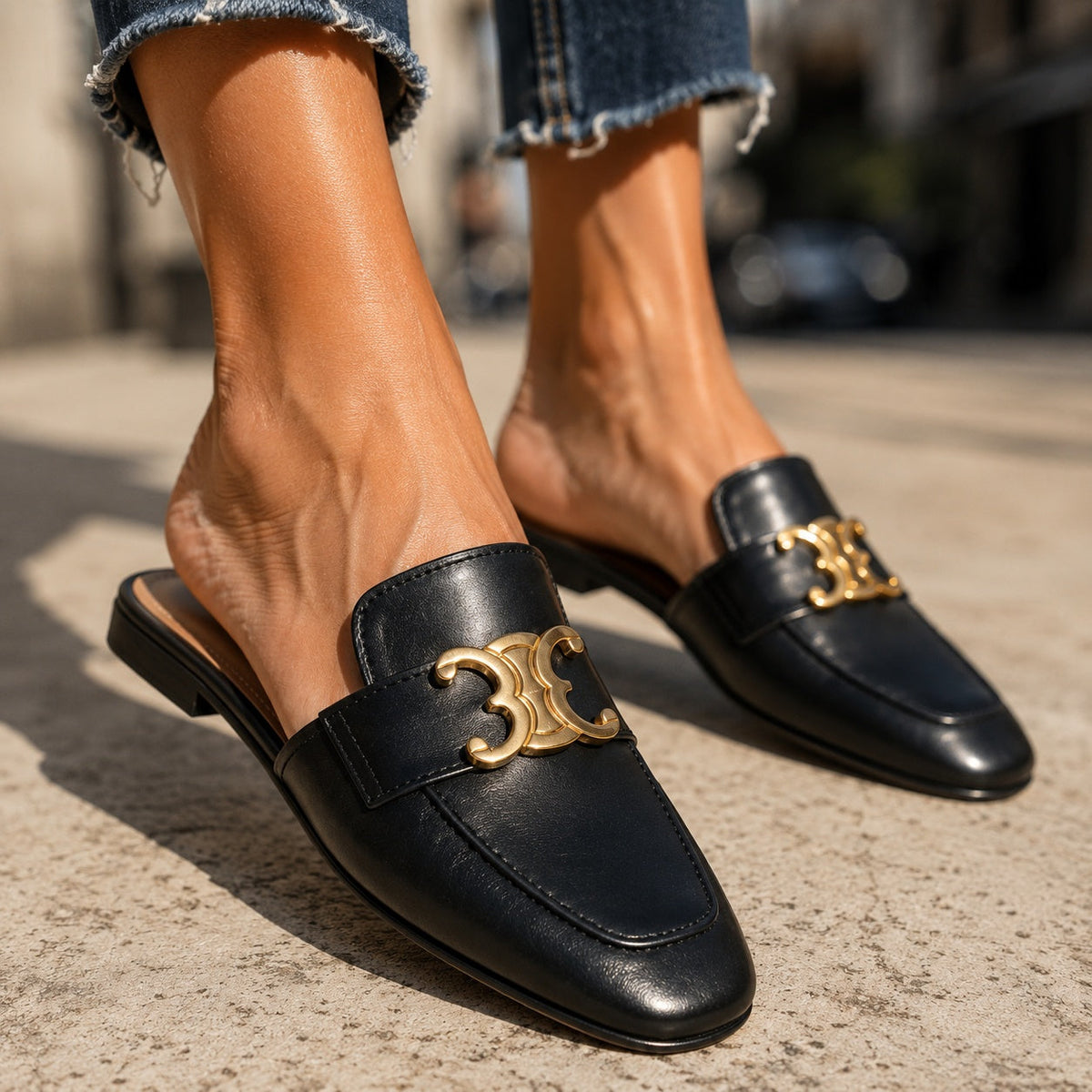 British Style Pull-On Slippers