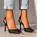 Pointed Toe Slingback Sandals