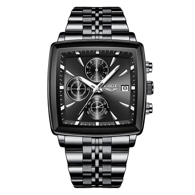 Square Stainless Steel Watch