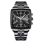Square Stainless Steel Watch