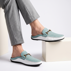 Premium Leather Backless Loafers