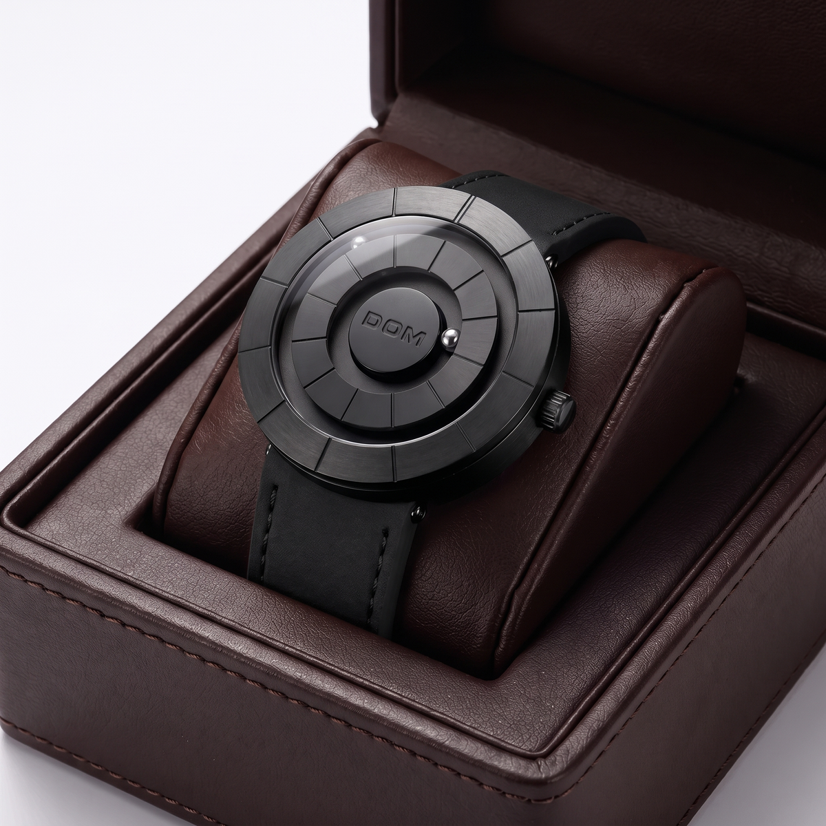 Leather Strap Dress Watch