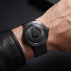 Leather Strap Dress Watch