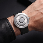 Leather Strap Dress Watch