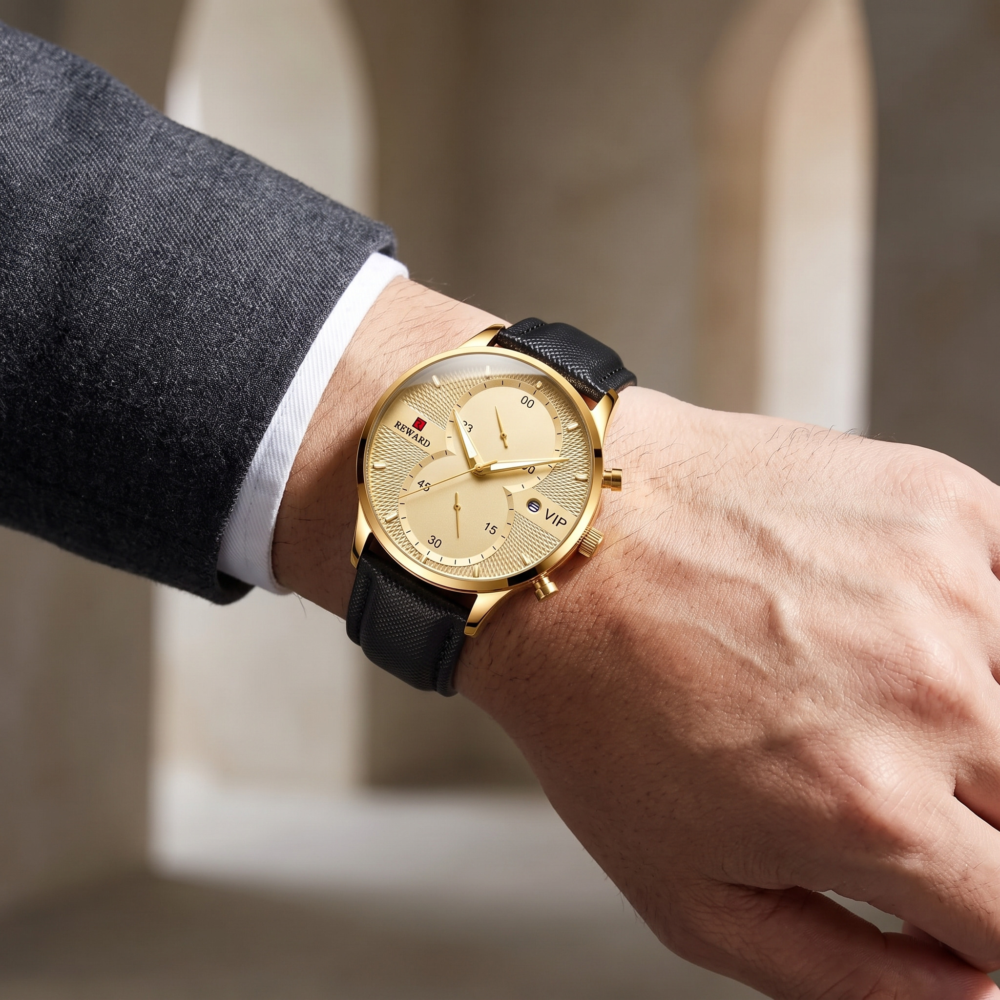 Classic Chronograph Wrist Watch