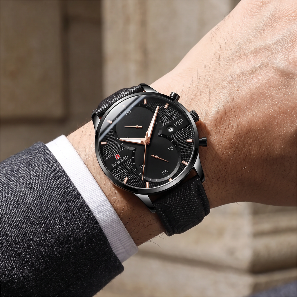 Classic Chronograph Wrist Watch