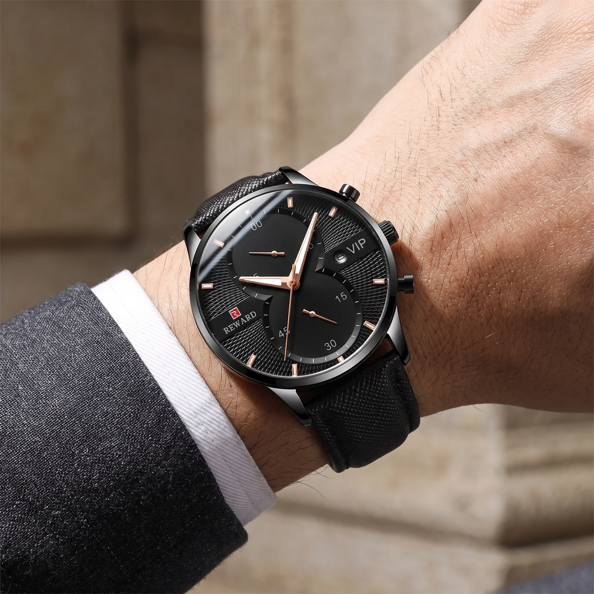 Classic Chronograph Wrist Watch
