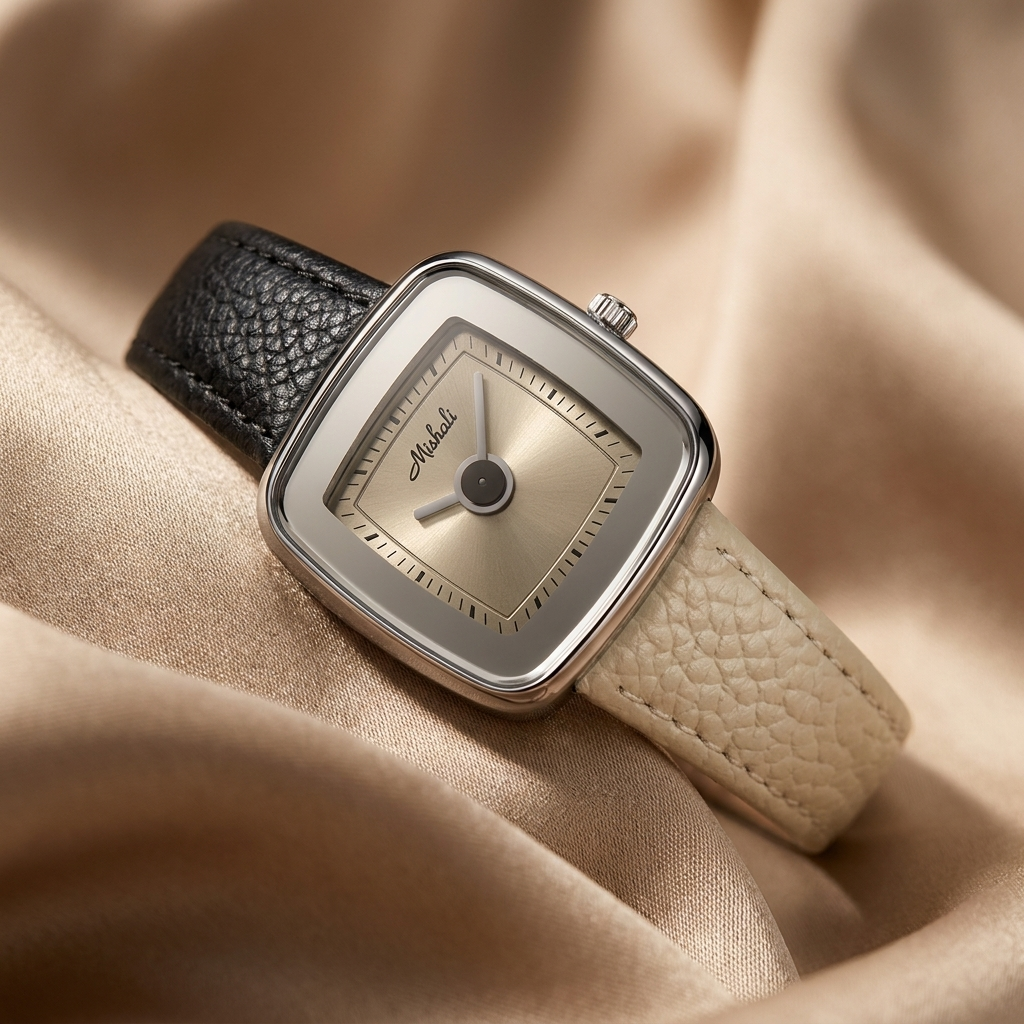 Luxury Leather Buckle Watch