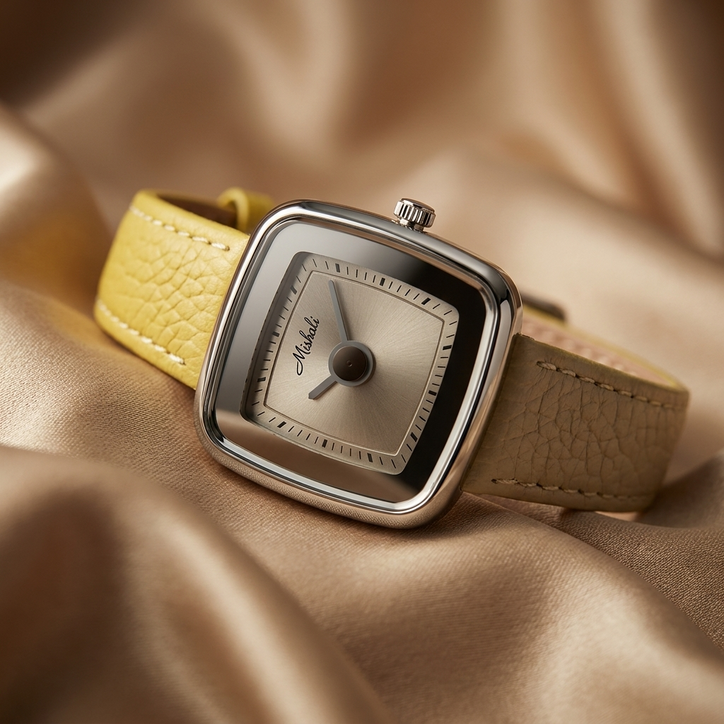 Luxury Leather Buckle Watch