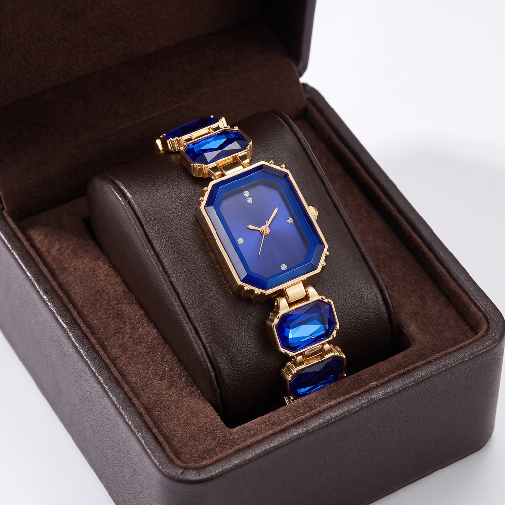Women's Rhinestone Square Dial