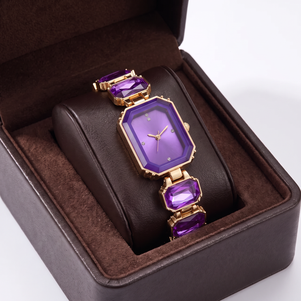 Women's Rhinestone Square Dial