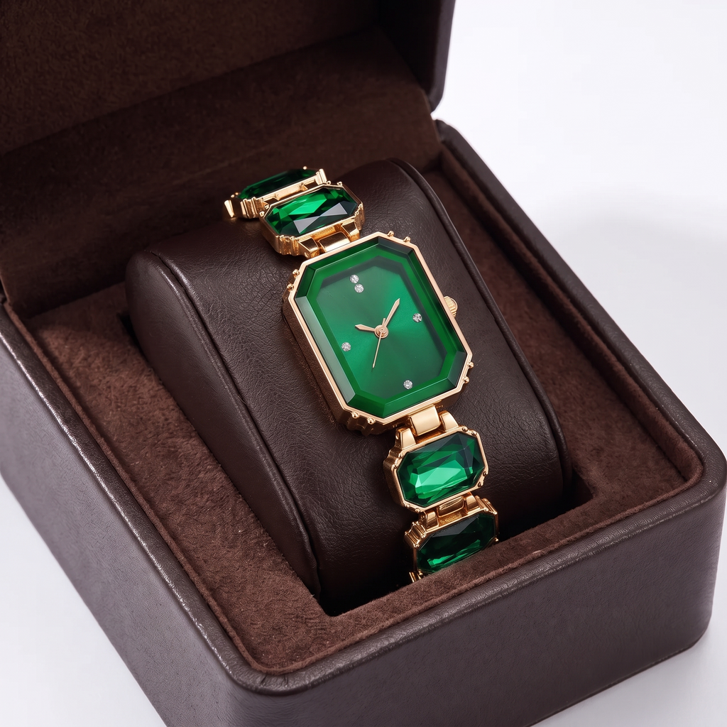 Women's Rhinestone Square Dial