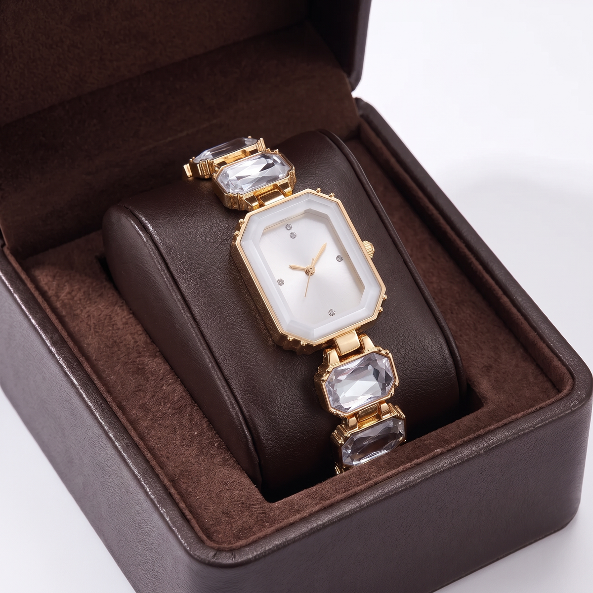 Women's Rhinestone Square Dial