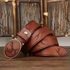 Brass Buckle Vintage Belt