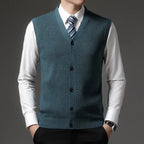 V-Neck Cardigan Sweater Vest