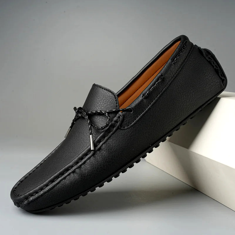 Premium Leather Slip-On Loafers