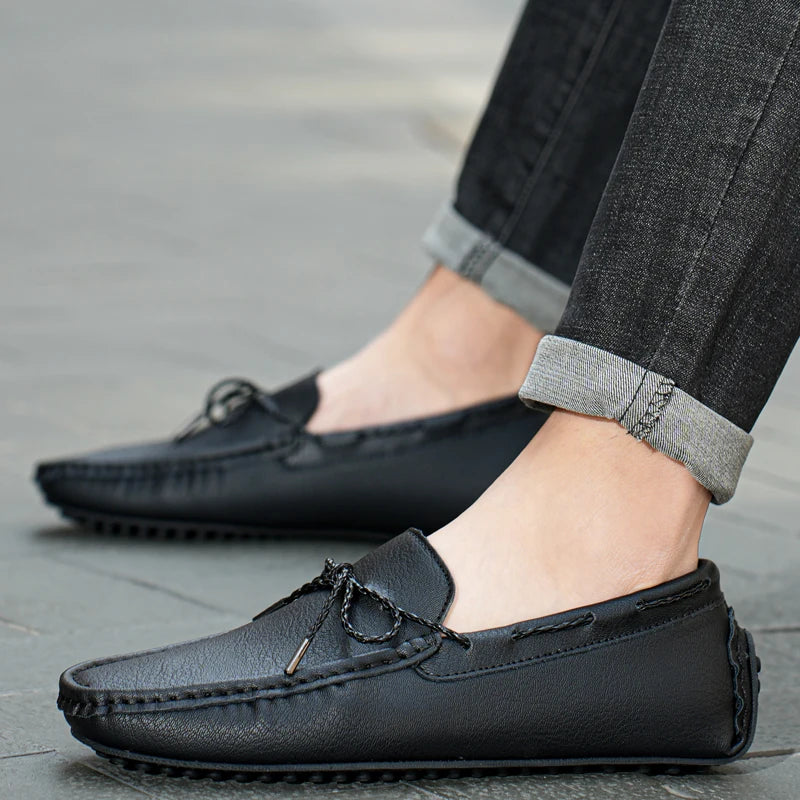 Premium Leather Slip-On Loafers