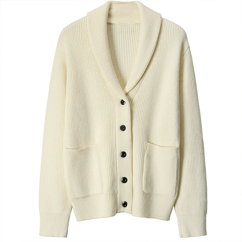 Classic Turn-Down Collar Knit