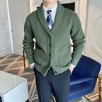Classic Turn-Down Collar Knit