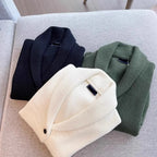 Classic Turn-Down Collar Knit