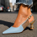 Handmade Leather Heel Sandals