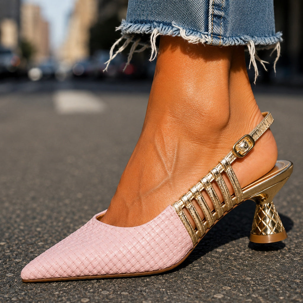 Handmade Leather Heel Sandals