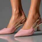 Handmade Leather Heel Sandals