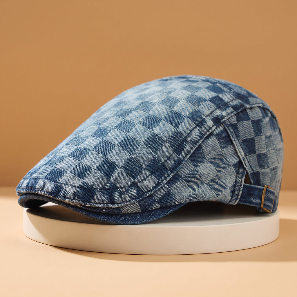 Cotton Flat Peaked Beret