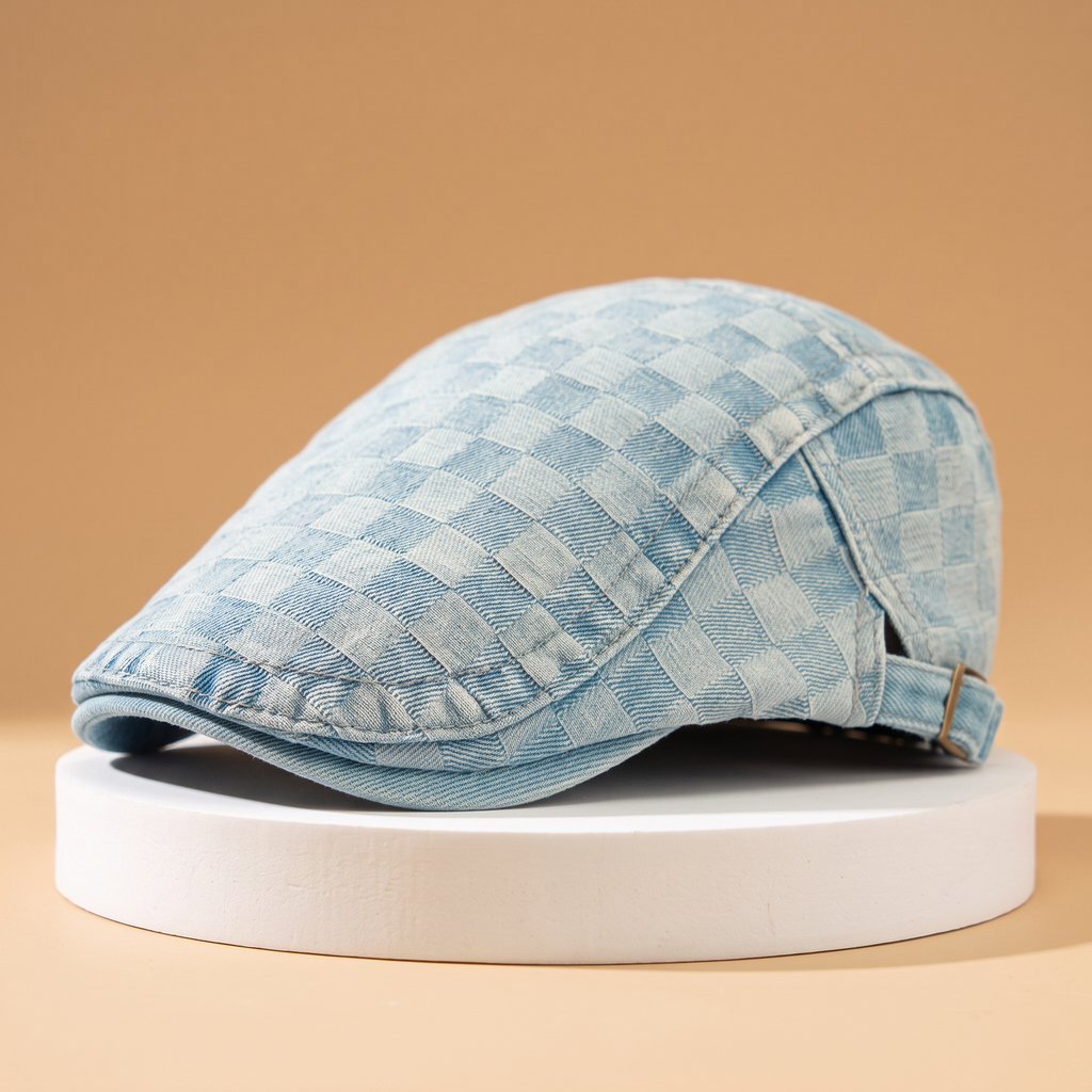 Cotton Flat Peaked Beret