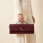 Embossed Baguette Bag
