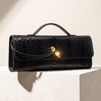 Embossed Baguette Bag