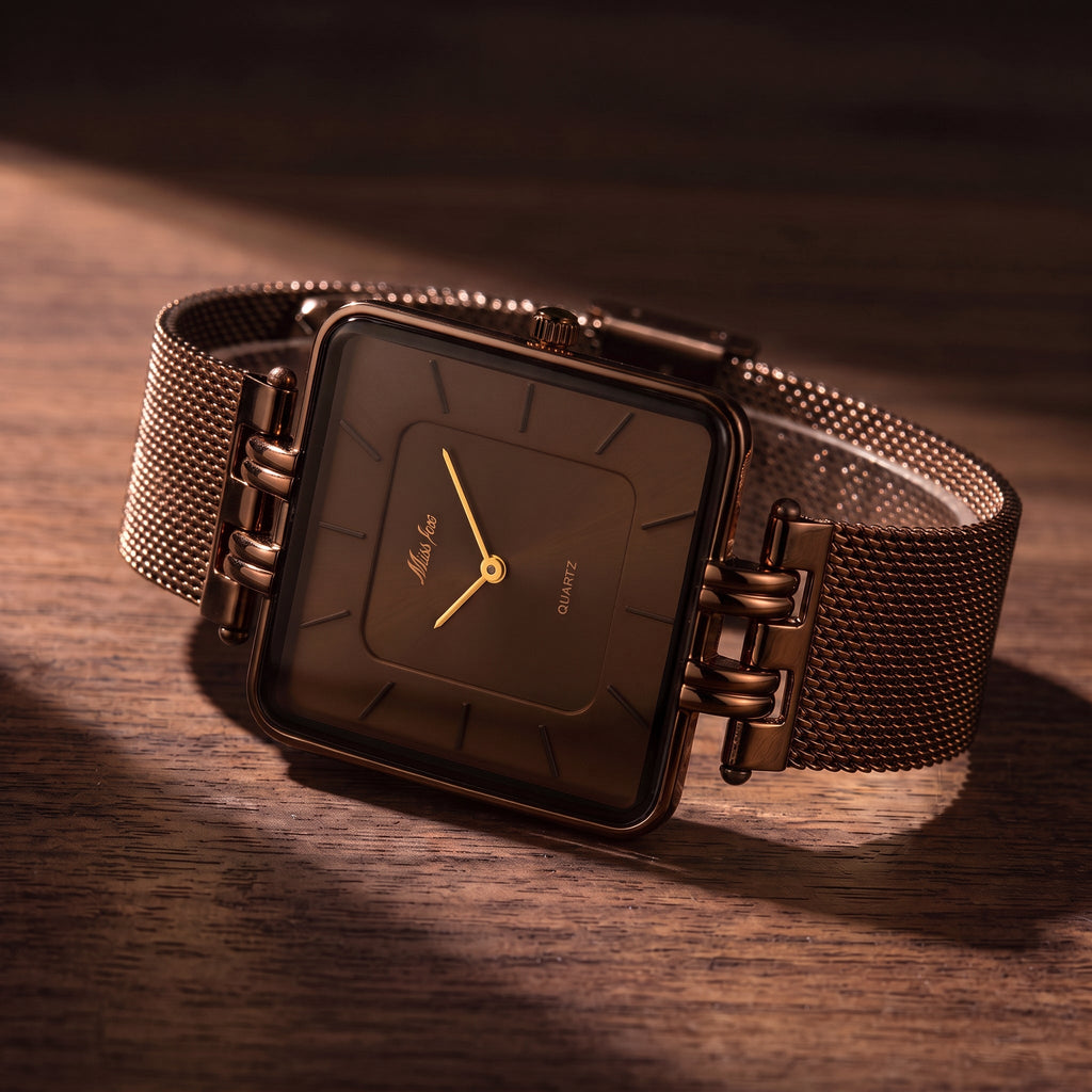 Luxury Mesh Band Wristwatch