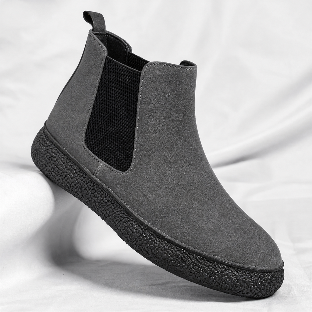 Matte Leather Mid-Top
