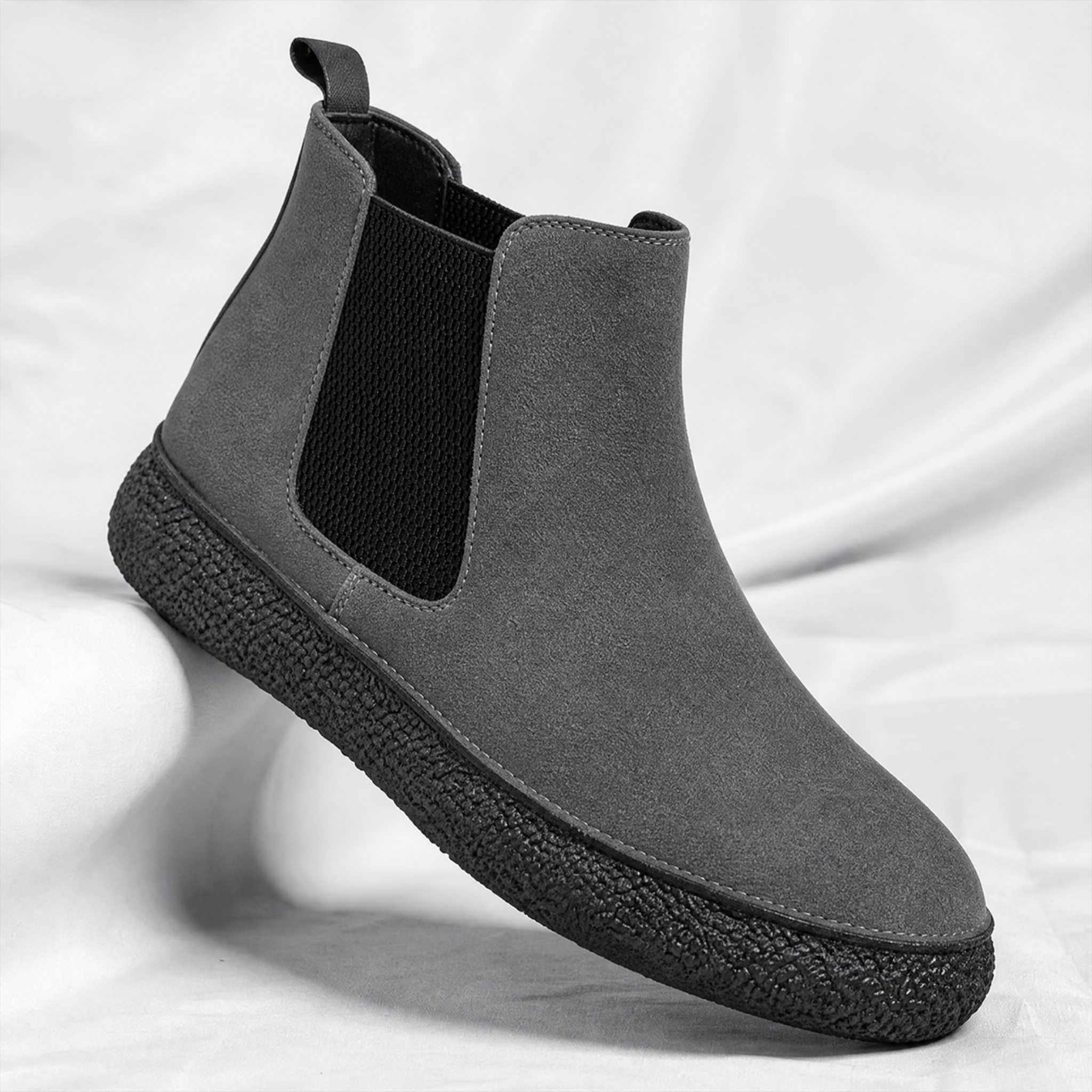 Matte Leather Mid-Top